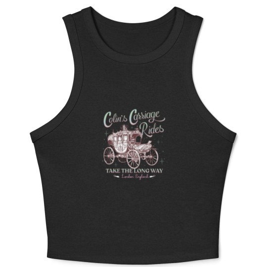 Discover Colins Carriage Rides Crop Tank Top, Bridgerton Inspired Crop Tank Top, Long Way Home