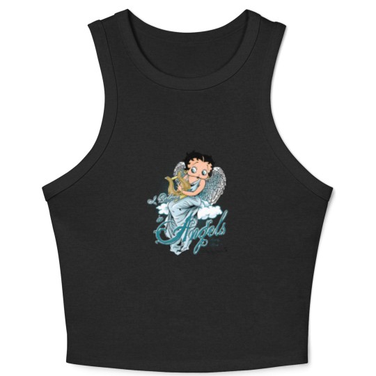 Discover Betty Boop I Believe in Angels Crop Tank Top