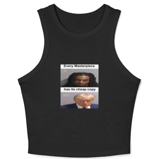 Discover Playboi Carti Donald Trump Mugshot Crop Tank Top