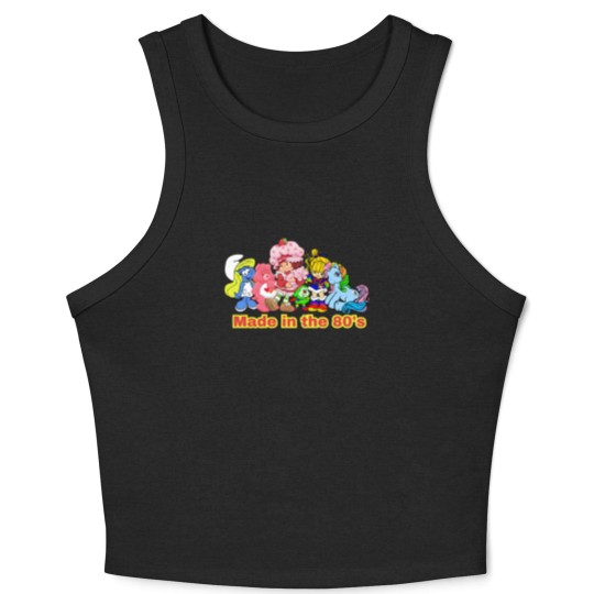 Discover Made in the 80's, 80's Kid, 80's Baby, 80's Cartoon Crop Tank Top