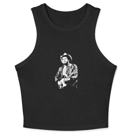 Discover Merle Haggard Merle Haggard  Music Crop Tank Top