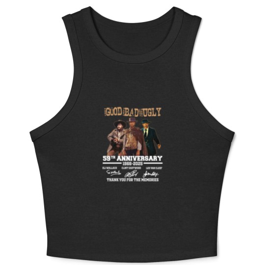 Discover The Bad Ugly Clint Eastwood Anniversary Crop Tank Top