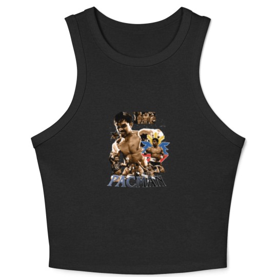 Discover Retro Manny Pacquiao Crop Tank Top, Manny Pacquiao  Vintage Crop Tank Top