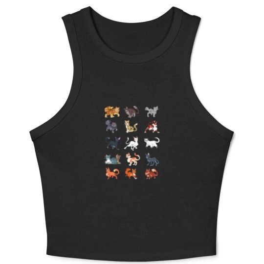 Discover Warrior cats pattern 1 Crop Tank Top