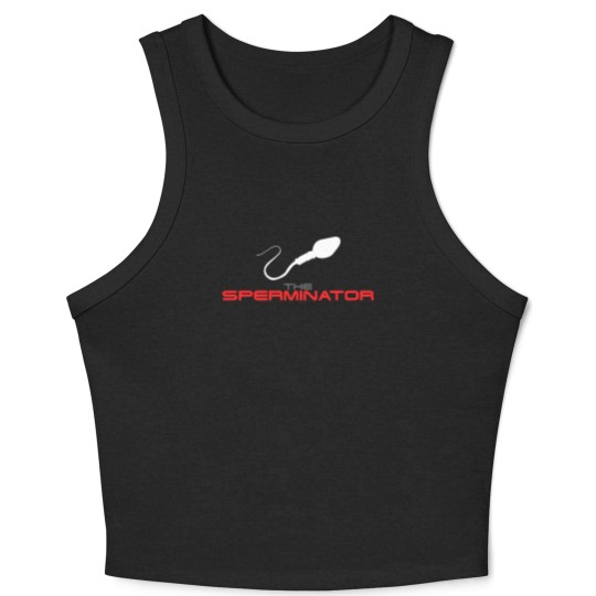 Discover The Sperminator funny Crop Tank Top