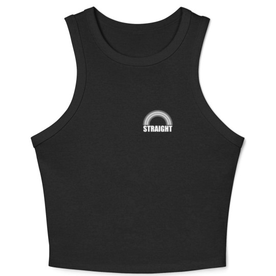 Discover Straight Pride Rainbow Crop Tank Top