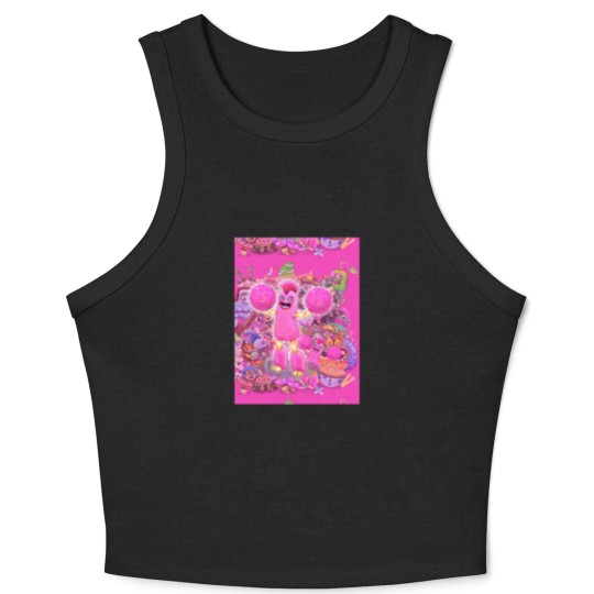 Discover My Singing Monsters characters Pompom Graphic Crop Tank Top