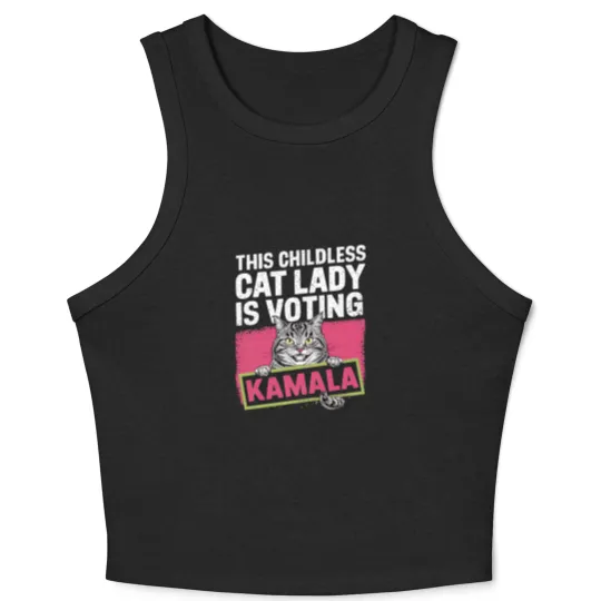 Discover Childless-Cat-Lady - Childless Cat Lady - Crop Tank Top