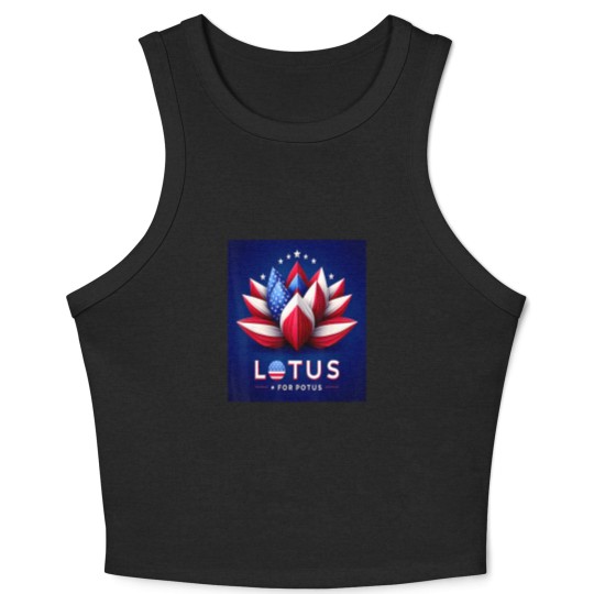 Discover lotus for potus kamala for president 2024 Crop Tank Top