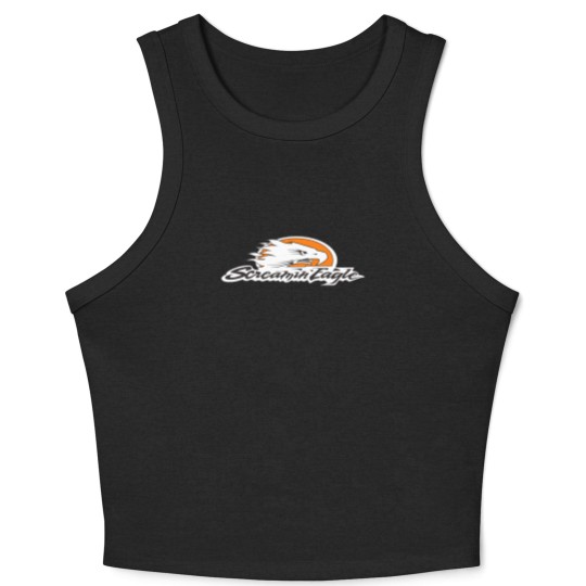 Discover Screamin Eagle Heart Crop Tank Top