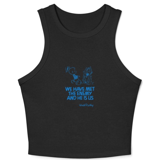 Discover We Have Met the Enemy and He Is Us Crop Tank Top