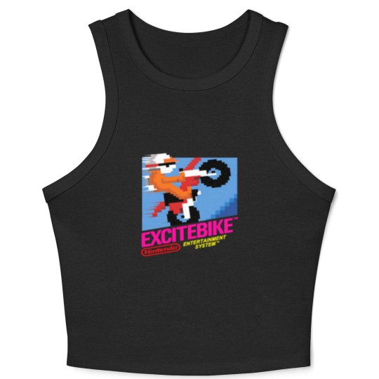 Discover NES Excitebike Transparent Crop Tank Top