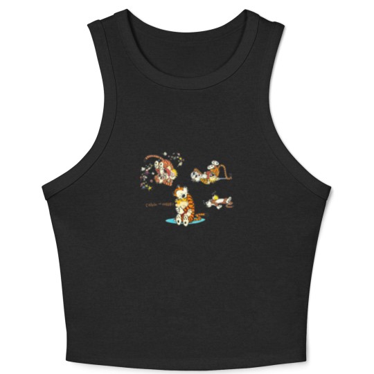 Discover calvin and hobbes bill watterson Crop Tank Top