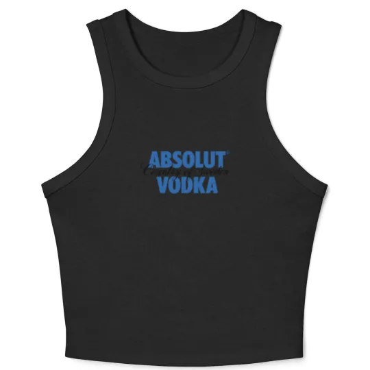 Discover Absolut Vodka Logo Crop Tank Top