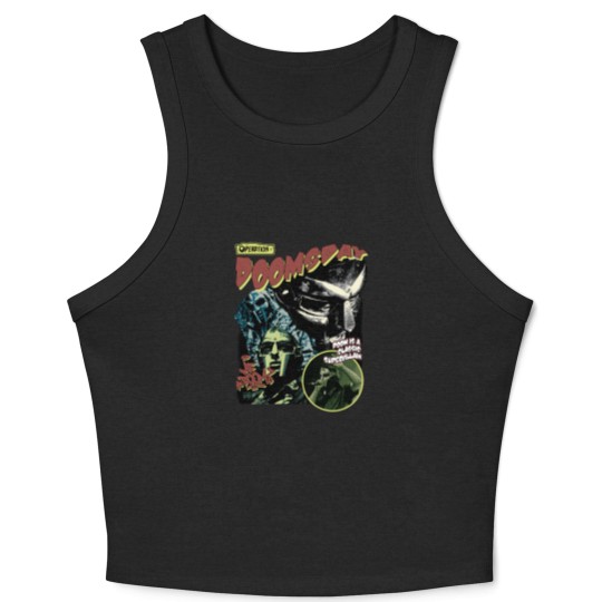 Discover Vintage  MF Dooom 90er Musik Lieben Konzert Grafik Crop Tank Top