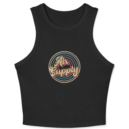 Discover vintage circle line color Air Supply Crop Tank Top