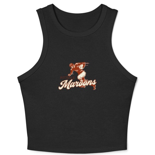 Discover Defunct Pottsville Maroons Football Team Crop Tank Top Crop Tank Top