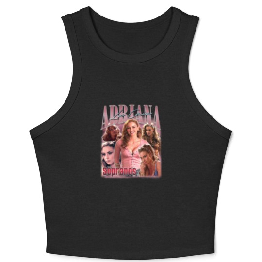 Discover Adriana La Cerva Crop Tank Top, The Sopranos Crop Tank Top, Adriana La Cerva Crop Tank Top, Drea de Matteo Crop Tank Top