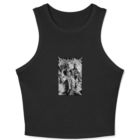 Discover Dwight Yoakam Gunslinger Black Metal Crop Tank Top