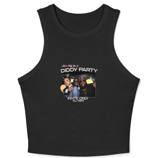 Discover Aint No Party Like A Diddy Party Ver 3, Rap Unisex Crop Tank Top