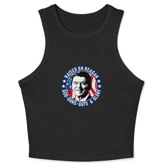 Discover Ronald Reagan Raised On Reagan Crop Tank Top