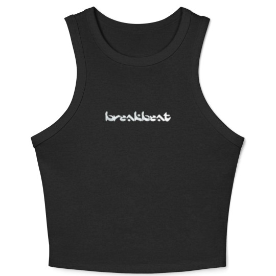 Discover BREAKBEAT WHITE Crop Tank Top