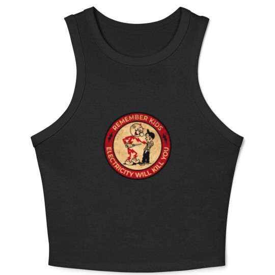 Discover Electricity Will Kill You Vintage Crop Tank Top