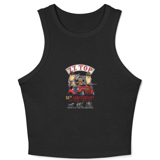 Discover ZZ Top 55th Anniversary Crop Tank Top