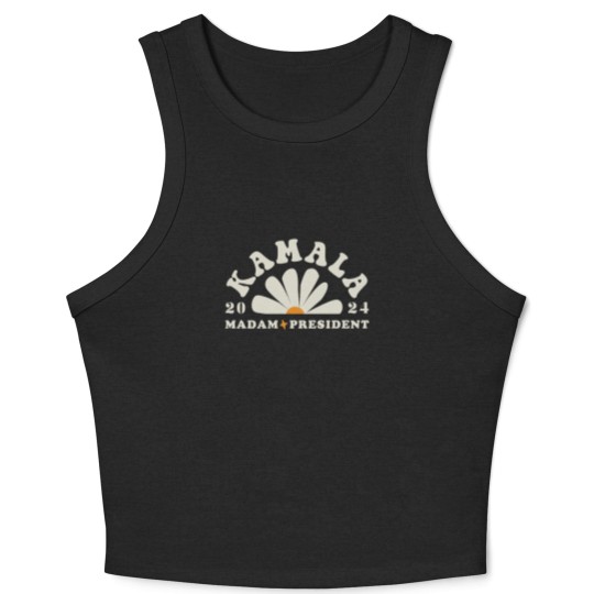 Discover Kamala Harris 2024 Madam President Crop Tank Top Feminist Crop Tank Top KAMALA Crop Tank Top Vote Harris Cool
