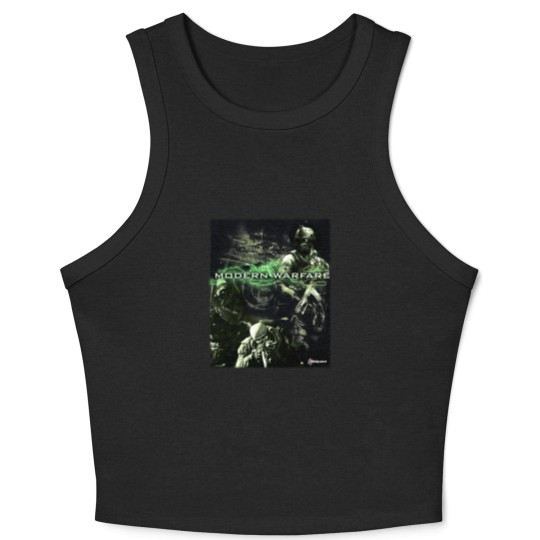 Discover 2009 Call of Duty Modern Warfare 2 IW Promo Vintage Y2K Crop Tank Top