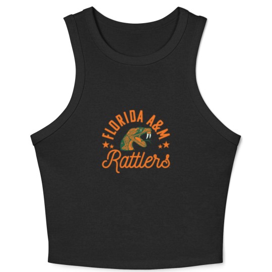 Discover am university famu logo Stickers Crop Tank Top
