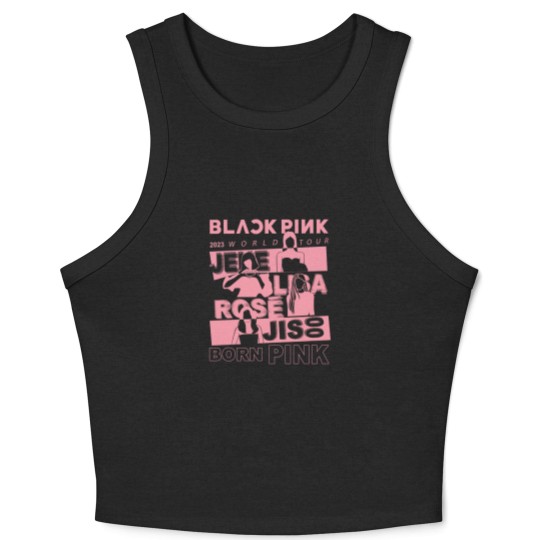 Discover Blackpink World Tour Crop Tank Top, Pink Blackpink Crop Tank Top, Blackpink Merch Crop Tank Top, in Your Area Album