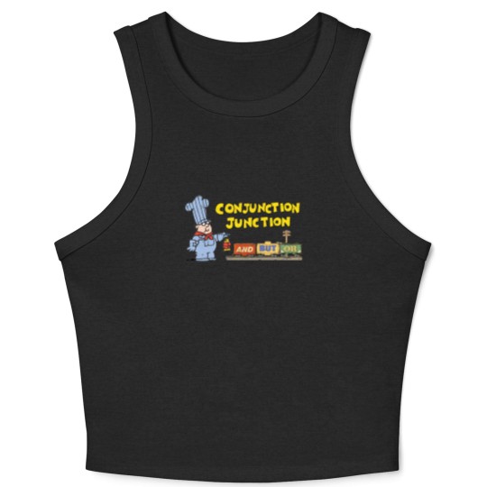 Discover Schoolhouse Rock Conjunction Junction - Conjunction Junction - Crop Tank Top