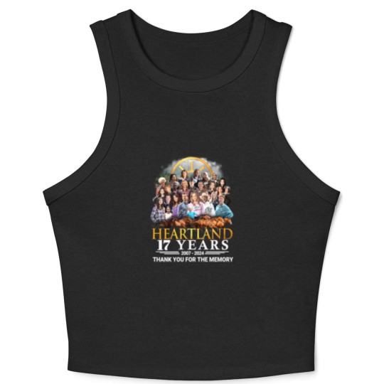 Discover Heartland 17th Anniversary Crop Tank Top, Heartland Thank For Memories Crop Tank Top, Classic Movie Crop Tank Top