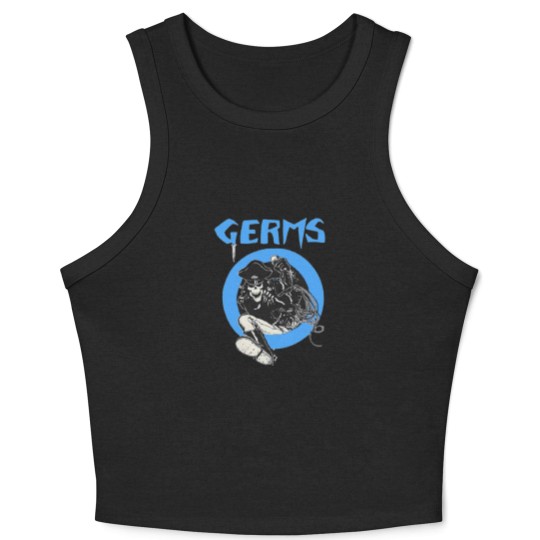Discover The Germs Band Logo Crop Tank Top