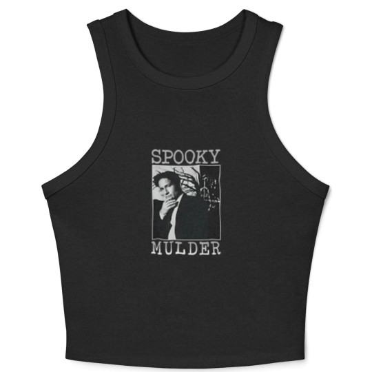 Discover The X Files Spooky Mulder Crop Tank Top, The X Files Crop Tank Top
