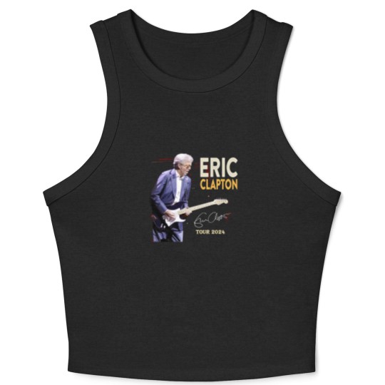 Discover Eric Clapton 2024 tour Music Black Crop Tank Top Great Gift