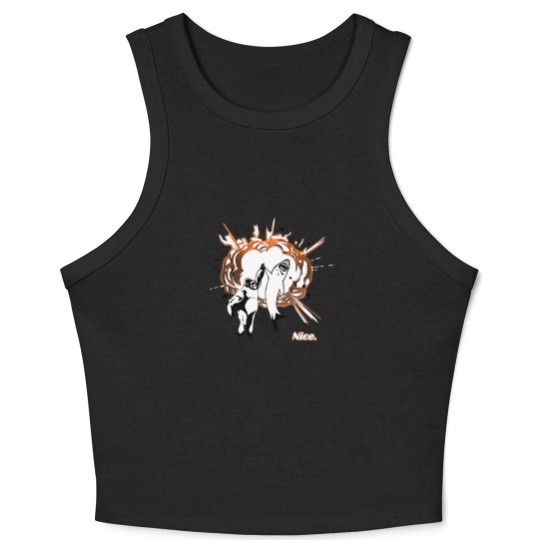 Discover Shark Gorilla Nice High Five Crop Tank Top