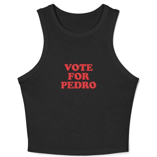 Discover Vote for Pedro Crop Tank Top - Napoleon Dynamite Cult Classic Crop Tank Top for Fans