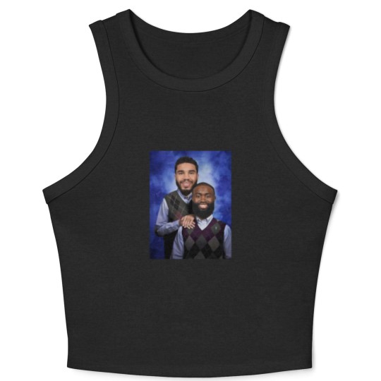 Discover Jayson Tatum and Jaylen Brown "Step Brothers" Portrait Crop Tank Top