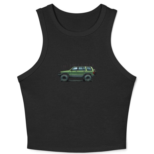 Discover 2nd Gen Isuzu Trooper - Green Crop Tank Top