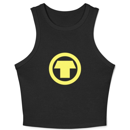 Discover Terra Teen Titans  Symbol Crop Tank Top