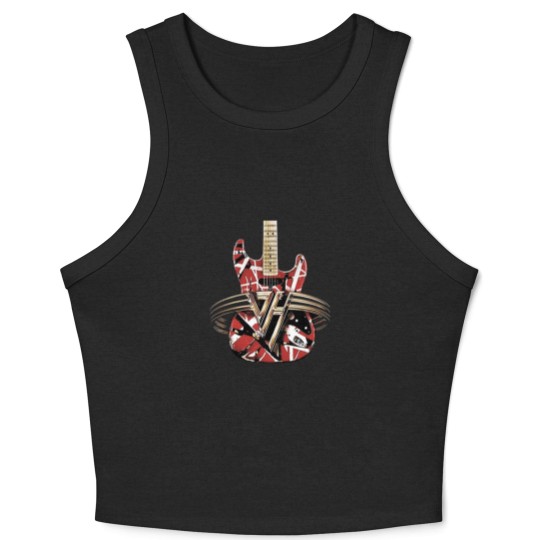 Discover red van guitar halen Crop Tank Top