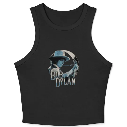 Discover Bob Dylan - Guitar 1975  Crop Tank Top, Crop Tank Top, Crop Tank Top - 15251