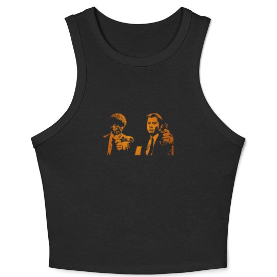 Discover Pulp Fiction Jules and Vincent Unisex Crop Tank Top