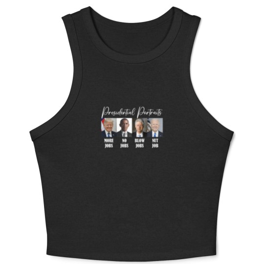 Discover Presidential Portrait Crop Tank Top - Sarcastic Crop Tank Top - Women's Crop Tank Top - Mens Crop Tank Top