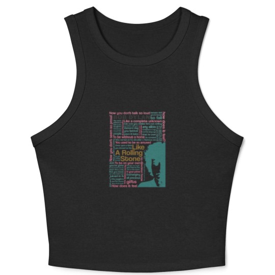 Discover Bob Dylan Like A Rolling Stone Crop Tank Top