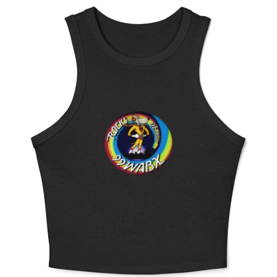 Discover RARE Vintage 1970s WABX Radio Station Detroit Rocks Crop Tank Top