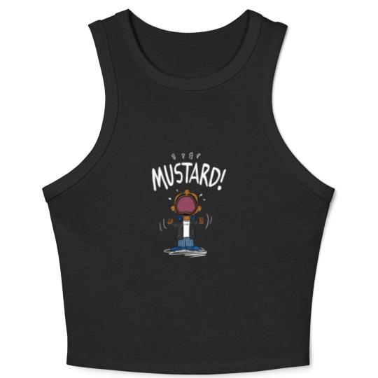 Discover Kendrick Lamar MUSTARD Meme Crop Tank Top, Unisex Crop Tank Top Crop Tank Top for Fans