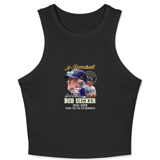 Discover Bob Uecker Mr. Baseball 1934-2025 Thank You - Bob Uecker Mr Baseball 1934 2025 - Crop Tank Top